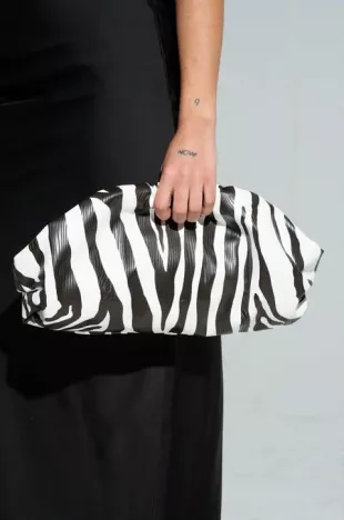 Into The Wild Zebra Clutch