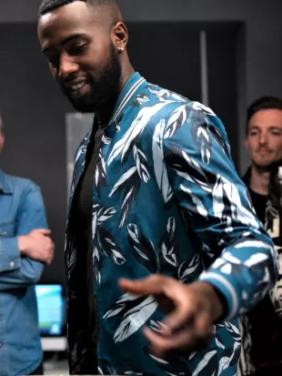 Ted Lasso S04 Kyle McCracken Leaf Printed Jacket