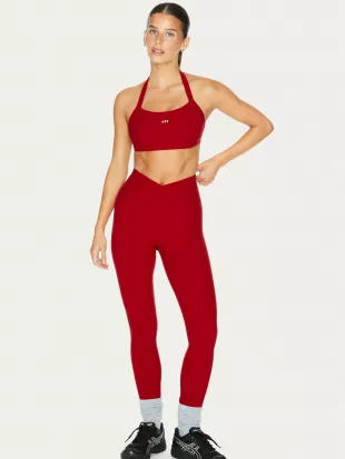 The V Legging Scarlet