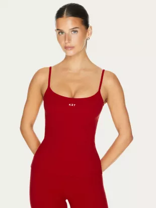 The Minimalist Tank Scarlet