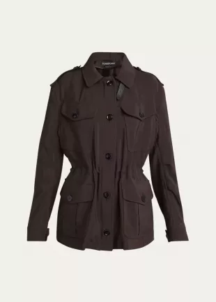 Viscose-Wool Field Jacket