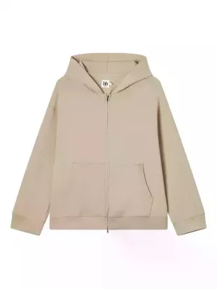 Zip -Front Relaxed Hoodie