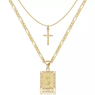Terget 14K Gold Plated Initial Necklace