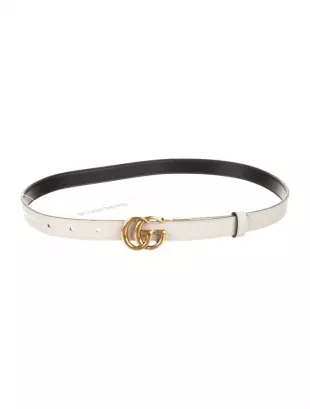 Double G Logo Skinny Belt
