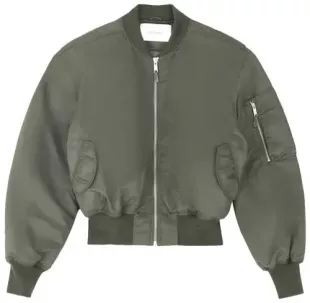 Entire Studios Cropped Broad Bomber Jacket
