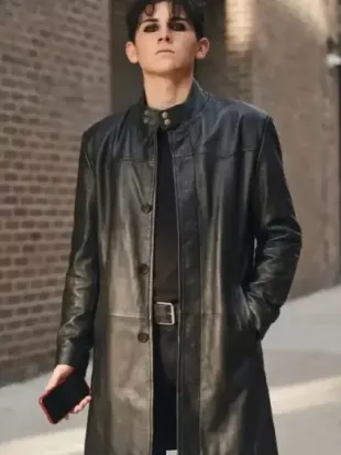 Tyler Trying S05 Cooper Turner Black Leather Coat