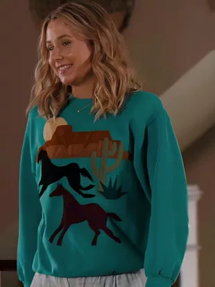 Adults S02 Lucy Freyer Horses Graphic Sweatshirt