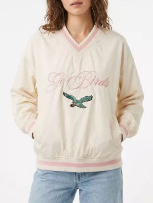 Philadelphia Eagles Popover Satin Jacket