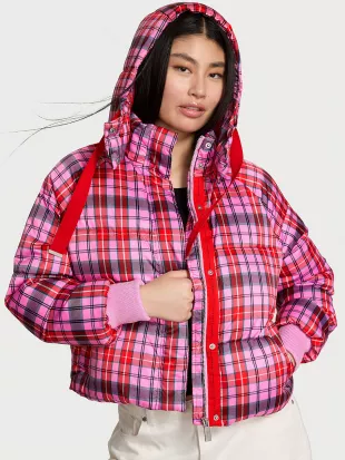 Marshmallow Cropped Puffer Jacket