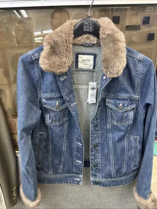 Faux Fur Trim Denim Jacket
