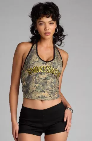 Smokeshow Camouflage Halter Top