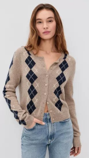Clara Cashmere Crew Cardigan