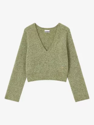 Brushed V-neck Sweater