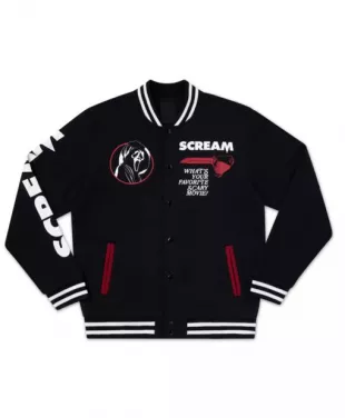 Ghost Face x Scream Varsity Jacket