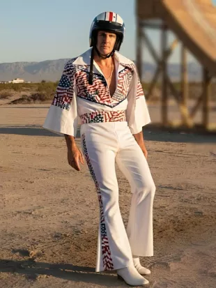 Evel Knievel American Flag Racing Jumpsuit
