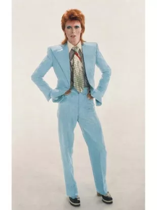 David Bowie Life on Mars Blue Suit