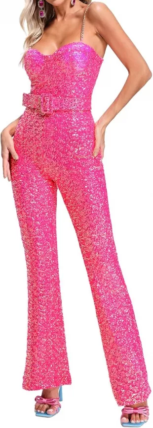 Bella Barnett Sequin Jumpsuits