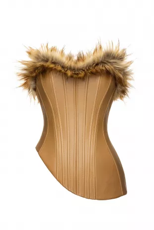 Fur Detail Corset