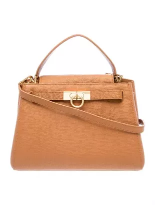 Leather Top Handle Bag