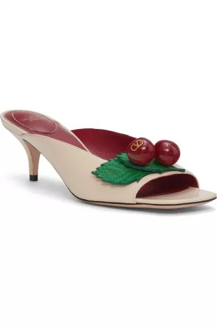 Cherryfic Kitten Heel Sandal