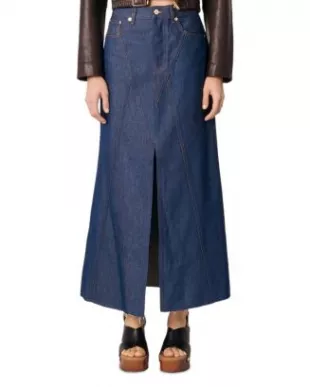 Long Denim Skirt