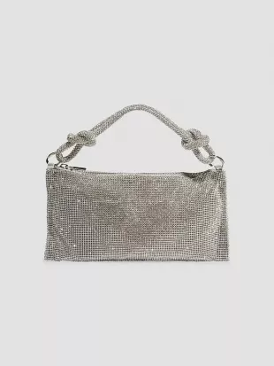 Nano Hera Rhinestone Mesh Shoulder Bag