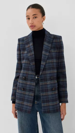 Oria Dickey Jacket in Blue Multi