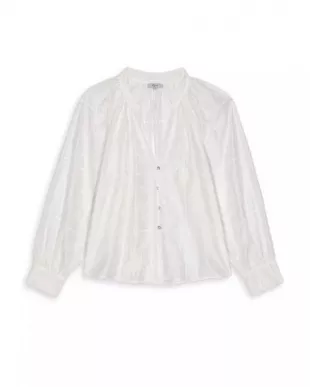 The Young And The Restless Sharon Newman White Embroidered Top