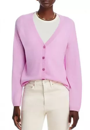 Cashmere V Neck Cardigan