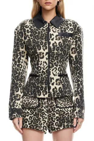 Soho Leopard Print Jacket