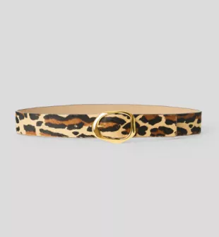 Edmond Mini Calf Hair Leather Belt