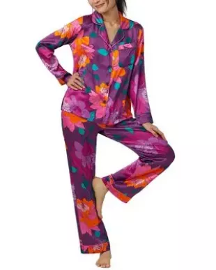 x Trina Turk Evening Bloom Silk Pajamas