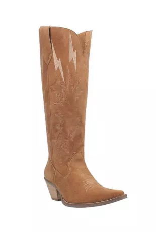 Thunder Road Leather Boots in Camel