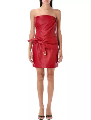 Strapless Zipped MIni Dress