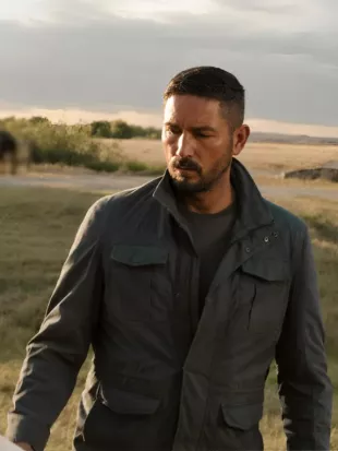 Ghost Soldier 2026 Jim Caviezel Grey Jacket