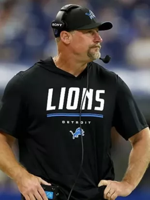 Preseason 2026 Dan Campbell Lions Short Sleeve Hooded T-Shirt