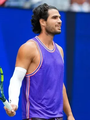 Carlos Alcaraz 2026 US Open Purple Top