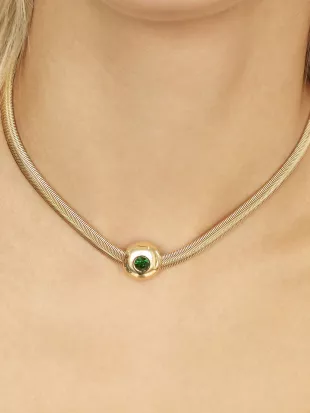 Emerald City 18K Gold Plate Necklace