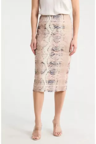 Lynch Skirt in Nude Snake