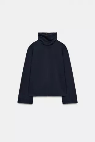 High Neck Sweatshirt