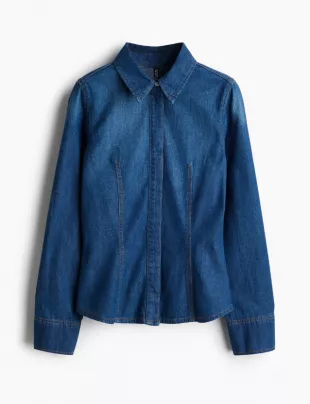 Fitted Denim Shirt