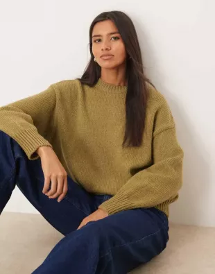 Crew Neck Chunky Jumper