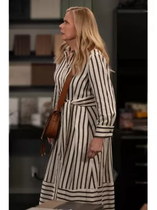 Leanne S02 Leanne Morgan Striped Maxi Shirt Dress