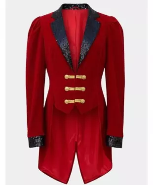 Ringmaster Red Velvet Costume Coat