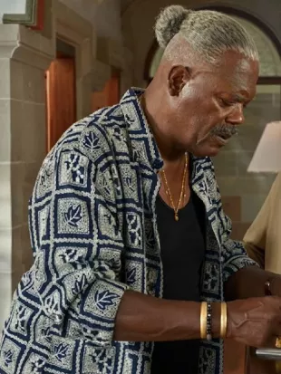 Just Play Dead 2026 Samuel L. Jackson Geometric & Leaf Print Shirt