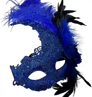 Royal Blue Feather Swan