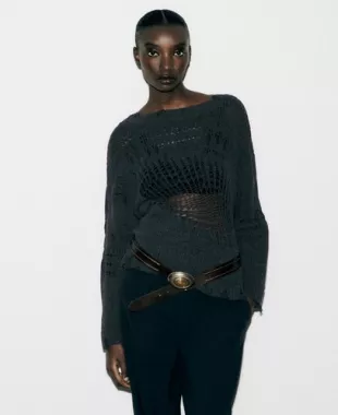 Ripped Open Knit Sweater