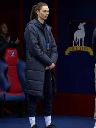 Ted Lasso S04 Alice Blue Puffer Long Jacket