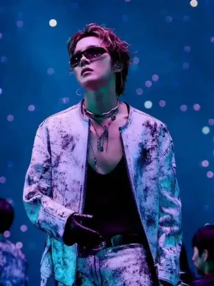 J-Hope BTS World Tour ARIRANG Chicago Distressed Jacket