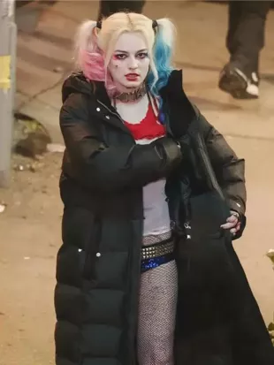 Suicide Squad Movie Harley Quinn Puffer Coat